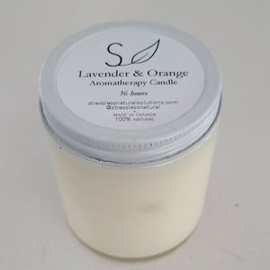 Lavender & Orange Aromatherapy Candle Brand New
